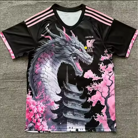 Japan National Team Football Jersey Sea Wave Jingle Cat Darth Vader Football T-shirt Men Clothing Wo