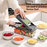 Multifunctional Vegetable Chopper 14 In One Chopper Handle Food Grate Chopper Kitchen Vegetable