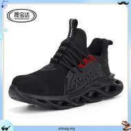 Probeli  Safety Shoes Boots Anti Slip Anti Smash Lightweight Breathable Steel Toe Kasut Lelaki Kerja