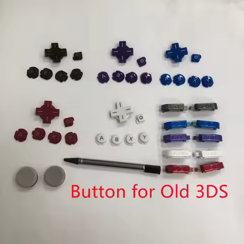 Original Parts for Old 3DS Direction Button D Pad/ABXY/Power Button/LR Button/Frame/3d Cap/Touch Pen