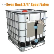 BO IBC Outlet Tap IBC Tank Accessories IBC Tank Connector Outlet Tap IBC Gooseneck IBC Adapter 3 4In