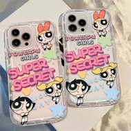 For OPPO Reno 10 Pro 8T 7 6 Lite 5F 5 4 Super Powerpuff Girls Cartoon Clear Soft Phone Case for Find X7 Ultra X5 Pro X3 F11 F9 Cover