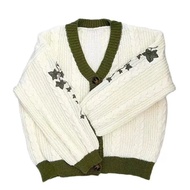 Evermore Taylor Swift Cardigan 1989 Green Embroidered Knit Sweater 18