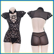 Váy ngủ ren ôm body đan dây ngực hở lưng sexy Q434 - Đầm ngủ bodysuit quyến rũ - Đồ ngủ nữ gợi cảm