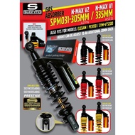 SUPRIMO MONOSHOCK LOWERED ABSORBER ADJUSTABLE REBOUND SOFT HARD 305MM NVX155 V1 V2 NMAX V2 NMAX 155 