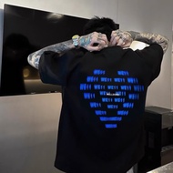 M-5XL Korean Version ins Street Wear Printed Short T Loose Sleeve T-Shirt Couples Versatile Large Si