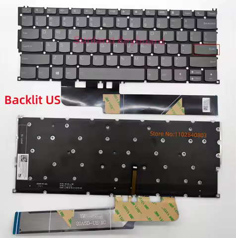 New US Arabic for Lenovo Flex 5G-14Q8CX05 82AK Yoga 5G-14Q8CX05 81XE Backlit Laptop Keyboard