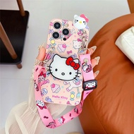 Sanrio 3D Cartoon Kitty Kuromi Phone Holder Case For Samsung Galaxy A70S A11 A21S A21 A31 A51 A71 A0