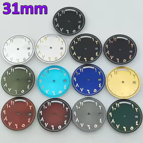 8285 Dial 31mm Watch Dial Arabic Numerals Dial Multiple Colors High-Quality Accessories Fit Miyota 8