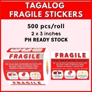 ☍ ✟ ✔ FRAGILE STICKER LABEL Tagalog COD