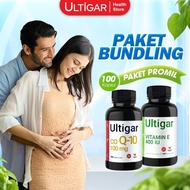 PAKET PROMIL ULTIGAR - CO Q 10 & Vit E 400 IU - ISI 100 KAPSUL LUNAK