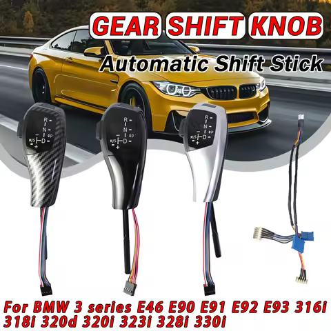 Automatic LED Gear Shift Knob Shifter Lever For BMW 1 3 5 6 Series E90 E60 E46 2D 4D E39 E53 E92 E87