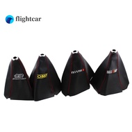 flightcar  PVC Shifter Boot Cover Shift Knob Collars for OMP Mugen Ralliart nismo
