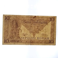 Uang kuno kertas 10 rupiah seri budaya koleksi indonesia Berkualitas