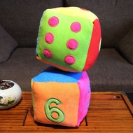 Creative digital sponge dice cloth dice pillow large children's teaching aids plush toy