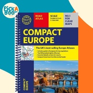 [100% Original Books] - Philip's Compact Atlas Europe : A5 Spiral bind by Philip's Maps (UK edition,