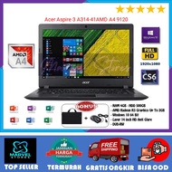 LAPTOP Acer Aspire 3 A314-41-AMD A4-9120 / RAM 4GB - HDD 500GB / Win 10 / 14" Inch / BONUS (MOUSE/TA