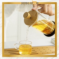 SGJ - TK02 Glass Teapot Coffee & Tea Maker Pot Glass Filter Coffee & Tea Kettle 800ml 600ml