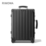NEW 2024 RIMOWA Classic กระเป๋าเดินทางขนาด 20 นิ้ว Silver Black