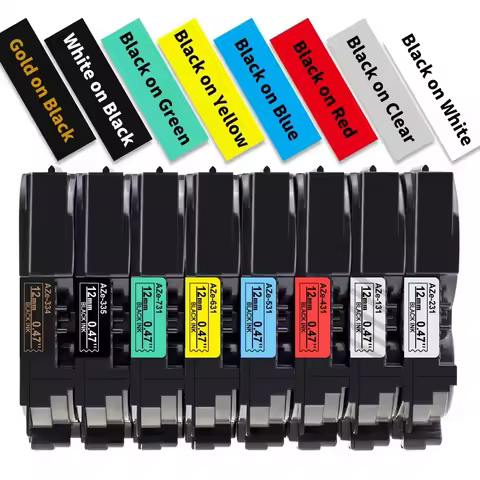 6/9/12/18/24 mm Compatible Brother Laminated Labels TZe-231 TZe-221 TZe-211 Compatible with Brother 