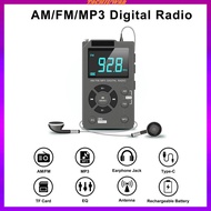 [Tachiuwa2] AM FM Radio Multifunctional AM/FM/MP3 Digital Radio for Indoor