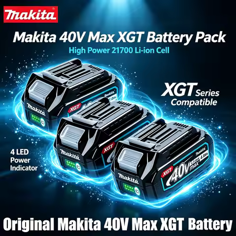 Original Makita BL4040 40V Max XGT 4.0Ah Li-ion Battery 21700 Cell Multi Safety Protection For Drill