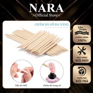 Wooden Sticks for Nailbox - Bag of 100 Wooden Sticks to Push Skin, Remove Nails Up, Dip Stones for N
