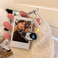 Transparent Acrylic Photocard Holder 3 Inch Kpop Album Photocard Kawaii Bus Card ID Holder Pendant K