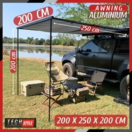 Awning เคสอลูมิเนียม กันสาดข้างรถ Aluminium ผ้า420D Oxford PU ป้องกันน้ำ 3000 mm ด้านในเคลือบป้องกัน