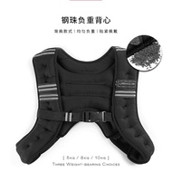 Laura Star LS1176 ชายฟิตเนสวิ่งเสื้อกั๊กถ่วงน้ําหนักลูกปัดเหล็กและแผ่นที่มองไม่เห็นทรายกลับออกแบบสํา