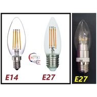 3W/4W Filament E14/E27 LED Candle Bulb & Holder
