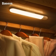 Baseus LED Wardrobe Light PIR Motion Sensor Light USB Rechargeable Night Light LED Night Lamp Magnet