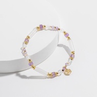 (智慧+貴人) 逐夢 | 烏拉圭紫水晶 白瑪瑙 | 天然水晶手鍊