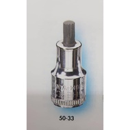 HEYCO 50-33 1/2" DRIVE FOR MULTI-SPLINE SOCKET SCREW XZN