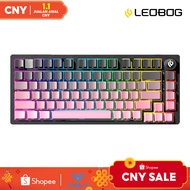 AULA LEOBOG Hi75 75% Mechanical Keyboard 81 Keys Wired Hot Swap RGB Gasket Structure With Knob Custo