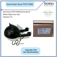 TOTO TH418 Large Size Original Toilet Frog Rubber Flapper & chain TH418 diameter 7cm