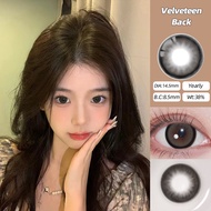 Mrs.H 1 cặp Lens Thời trang Đen Tự nhiên Lens Không Click (0 đến 8 độ) Sử dụng Lens 6 tháng Mẫu miễ