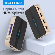 Vention HDMI 1x4 Splitter 1 In 4 Out spliter For TVbox PS3/4 Laptop HDMI Switch Adapter With Power Supply HD Switcher 4kX2k 3D Splitter