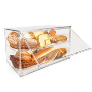 Large Size Cake Box 19.7"X14.6"X11.6" Transparent Kitchen Acrylic Display Box Can Be Layered With
