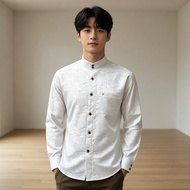 KEMEJA Shirt Men's Sultan White COZY Series Cotton White Long Sleevekoko