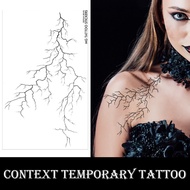 Vascular Lightning Temporary Tattoo Stickers Waterproof Crack Long Tattoos Lines Art Fake Body I0y6