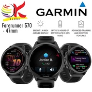 GARMIN FORERUNNER 570 47MM GPS RUNNING SMARTWATCH WITH UP TO 18 HOURS OF BATTERY LIFE IN GPS MODE | 