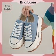 BraLune high-quality fabric women's height-soled sneakers, 5-inch anti-slip women's shoes sneakers w
