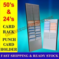 50'S SLOT 24 SLOT COLUMN PUNCH CARD RACK/ PUNCH CARD HOLDER / PUNCH CARD RACK / 24'S PCS PEMEGANG KA
