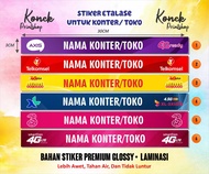 Sticker Stiker Etalase Konter / Counter / Toko Tanpa Minimal Order