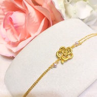 Gold Bracelet Gold 9999 Camellia Bracelet G 50