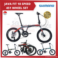 [SG SELLER] JAVA FIT Foldable Bicycle Bike 18SPEED SHIMANO 451 WHEELSET