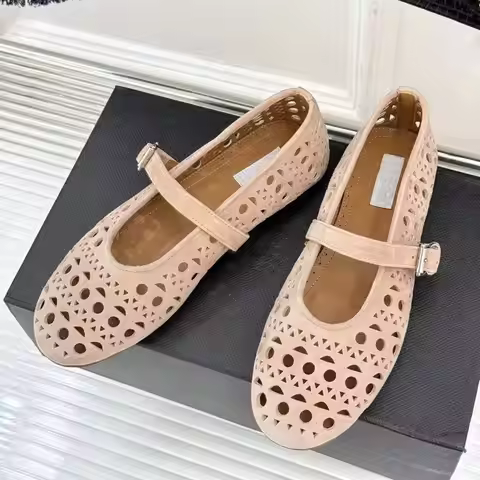 New Leather Women's Shoes, Flat Single Shoes, Women's Casual Shoes, Mary Jane Shoes, Ballet Shoes, R