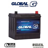 Global 85D23L Maintenance Free Battery  (Bateri Kereta Kering) For Proton Preve, Inspira ,Toyota Cam