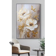 Lukisan Dinding Ruang Tamu Bunga Aesthetic Dekorasi Rumah By Future Art Painting